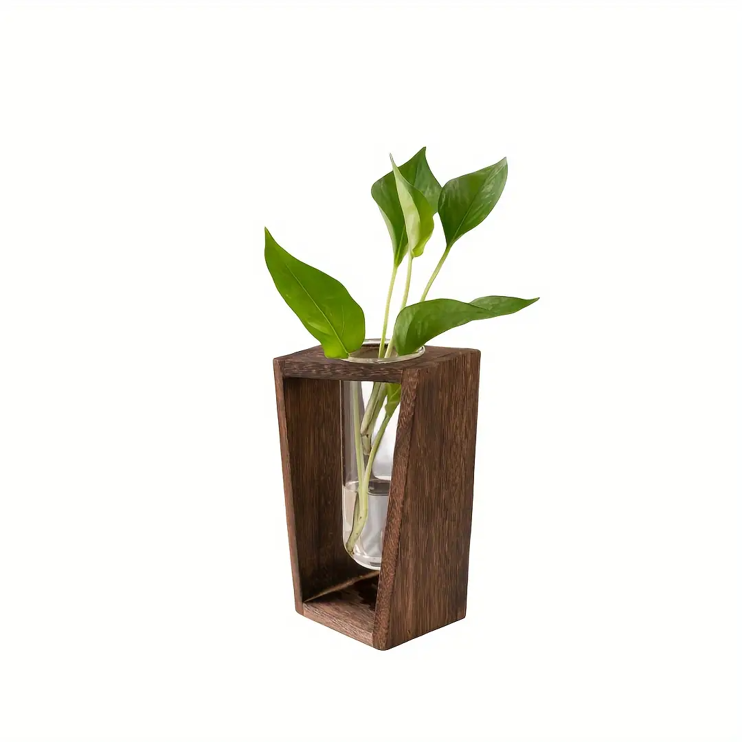 Propagation Station Vase - Vase de propagation en bois moderne