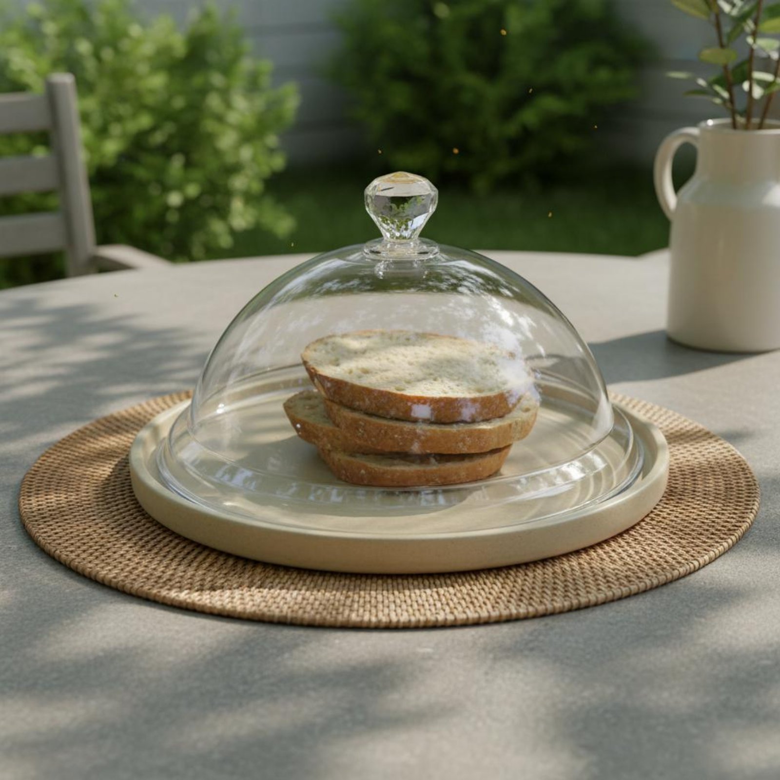 Plastic Dome Clear - Cloche alimentaire ronde transparente anti-poussière pour
