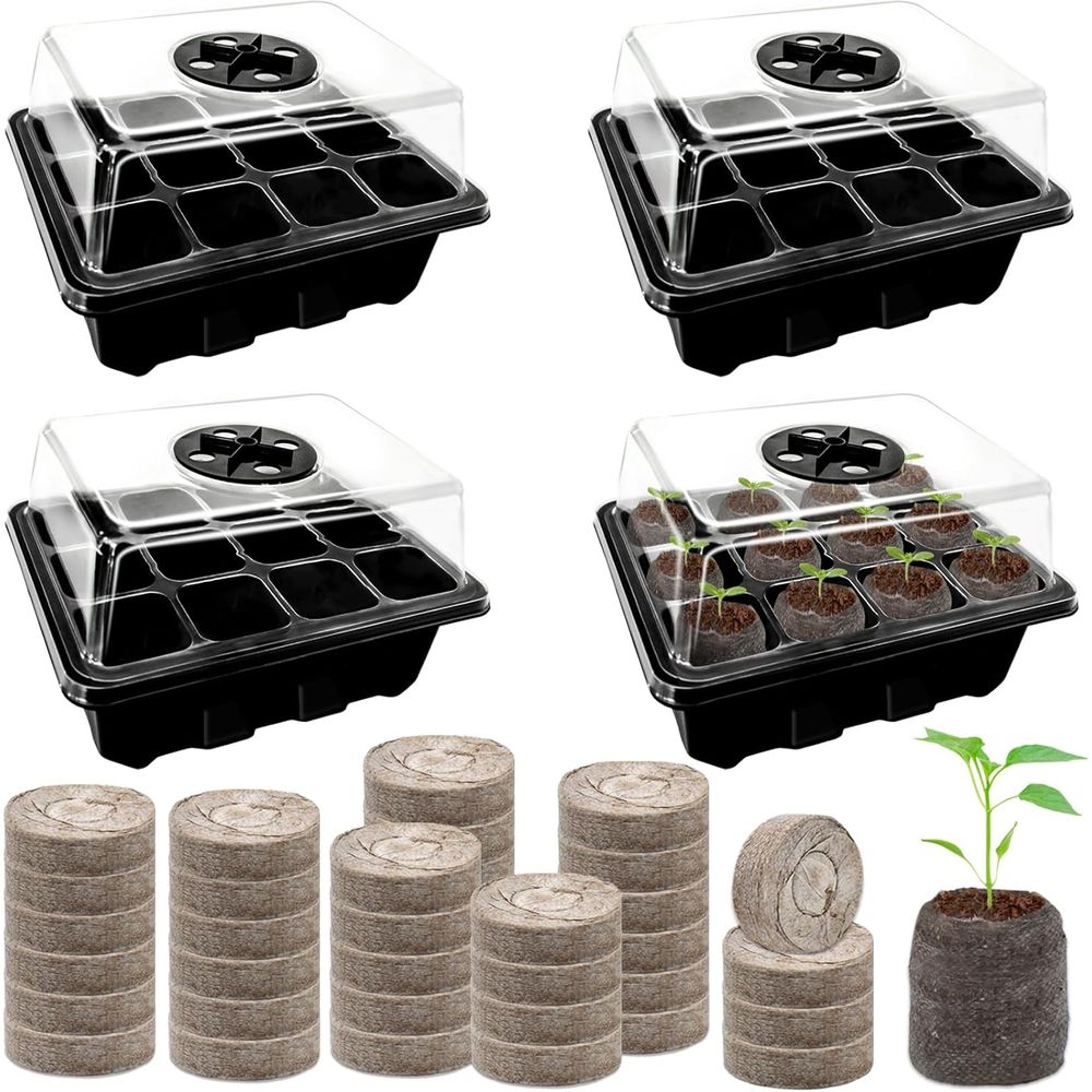 Peat Pellet Tray - Lot de 4 plateaux de semis