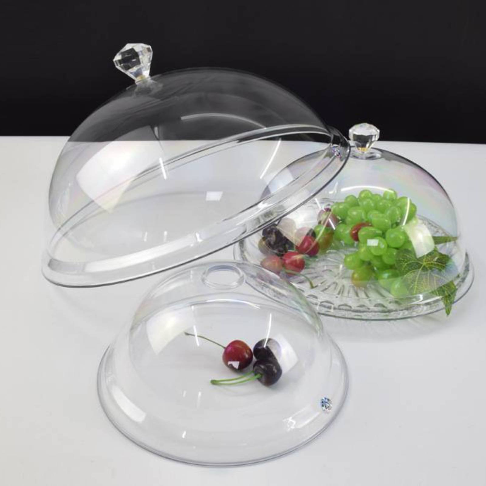 Cloche alimentaire ronde trans - Plastic Dome Clear avis et prix