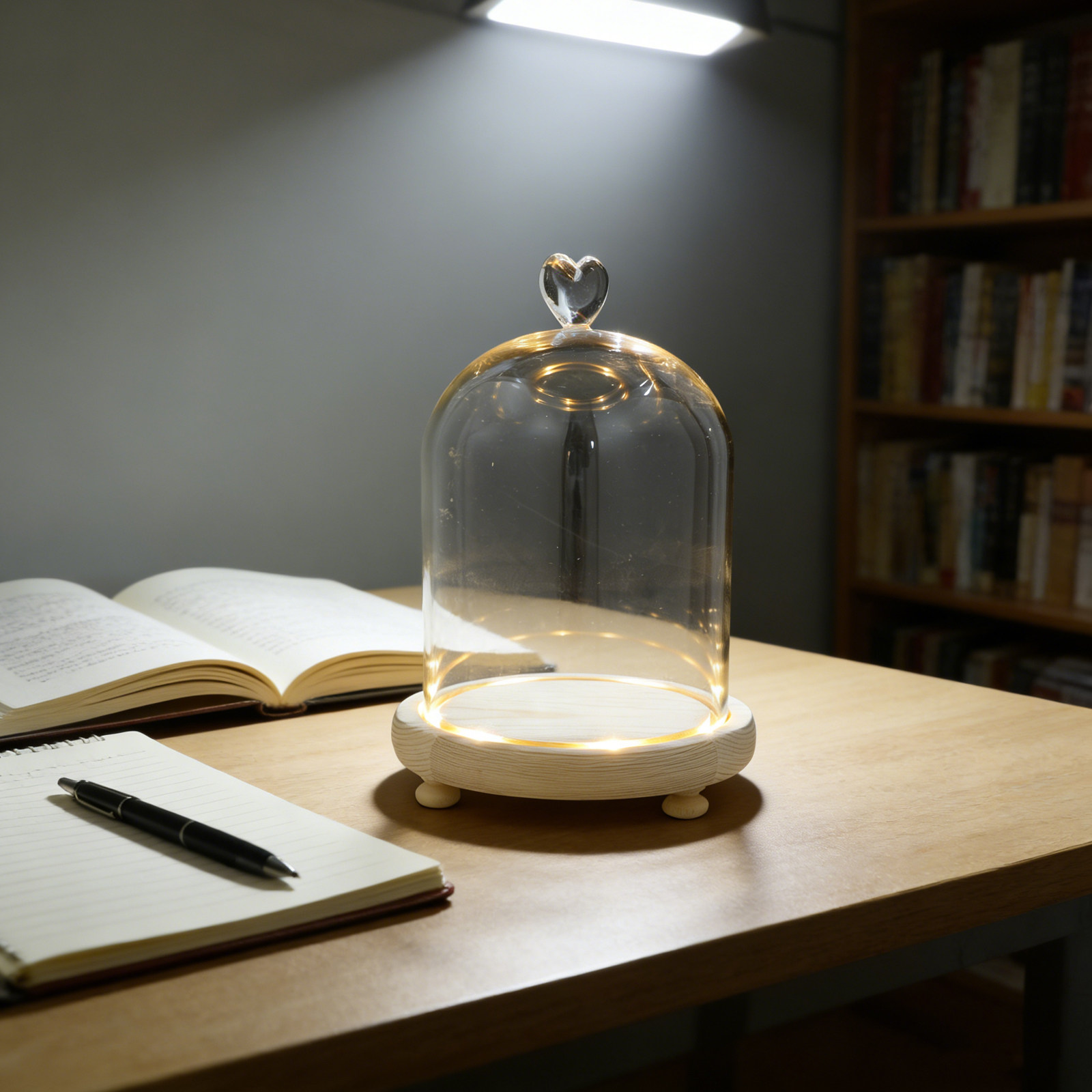 Cloche en verre en forme de cœ - Plastic Dome Clear avis et prix