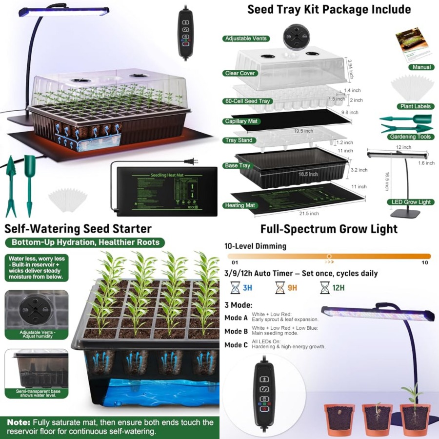 Kit de démarrage de semis auto - Humidity Dome Kit avis et prix