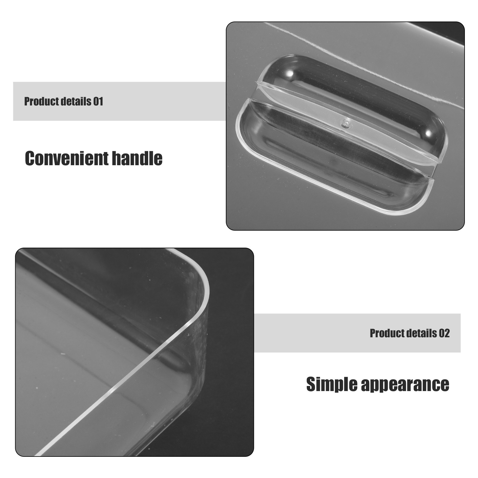Lot de 2 dômes à gâteau rectan - Plastic Dome Clear avis et prix
