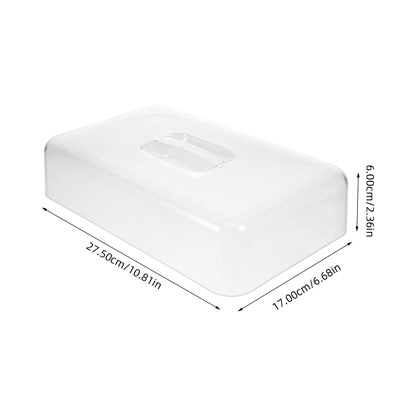 Lot de 2 dômes à gâteau rectan - Plastic Dome Clear avis et prix