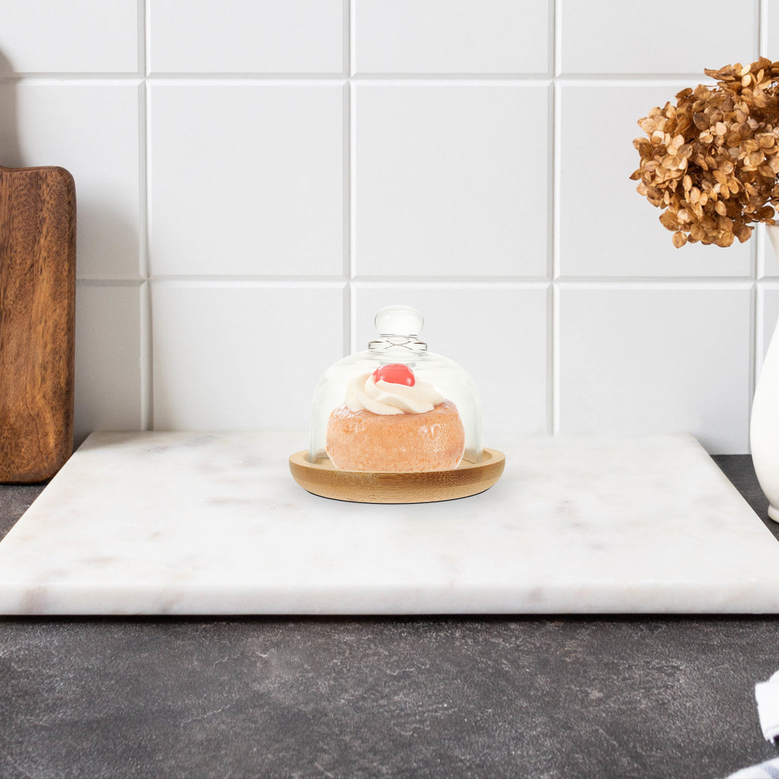1 ensemble de plat à gâteau av - Plastic Dome Clear avis et prix