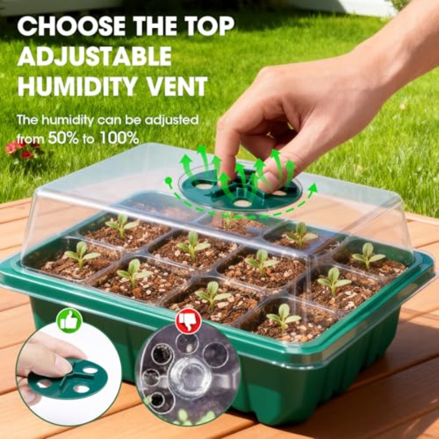 Lot de 5 plateaux de semis ave - Humidity Dome Kit avis et prix